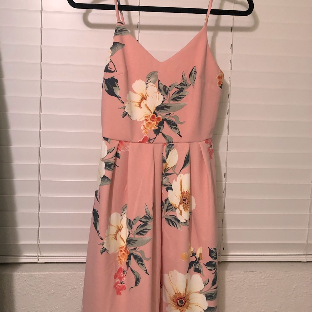 Pleated tea dress